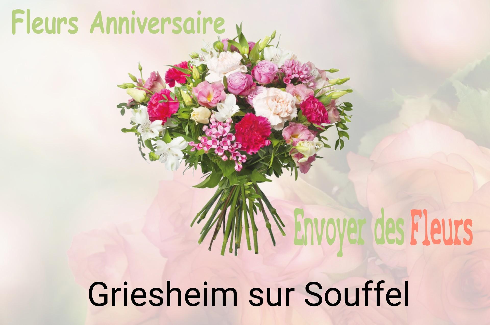 Bouquet de fleurs d’anniversaire livré à Griesheim-sur-Souffel