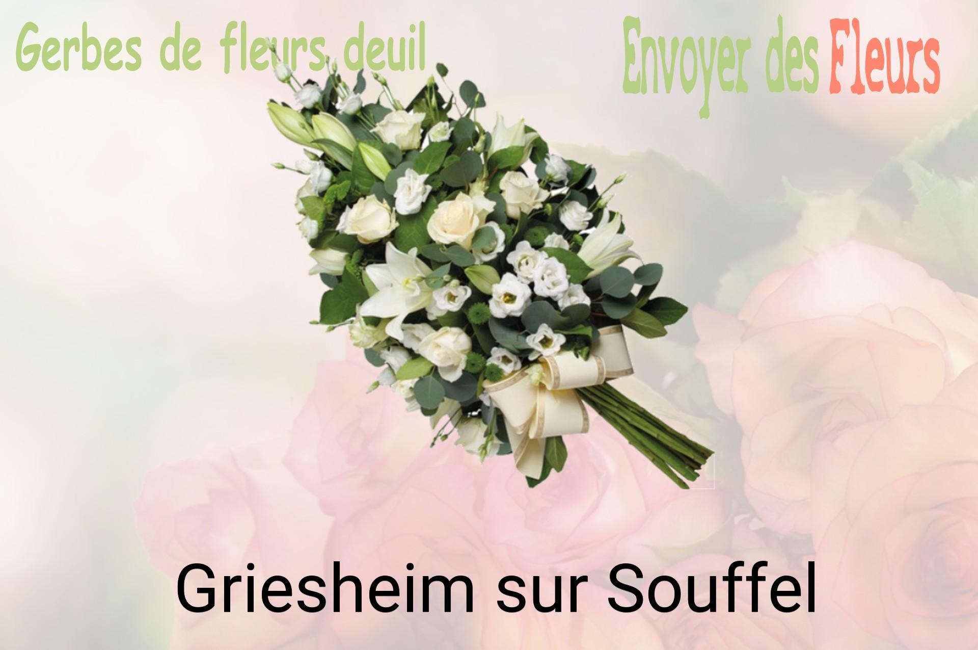 Gerbe de fleurs de deuil livrée à Griesheim-sur-Souffel